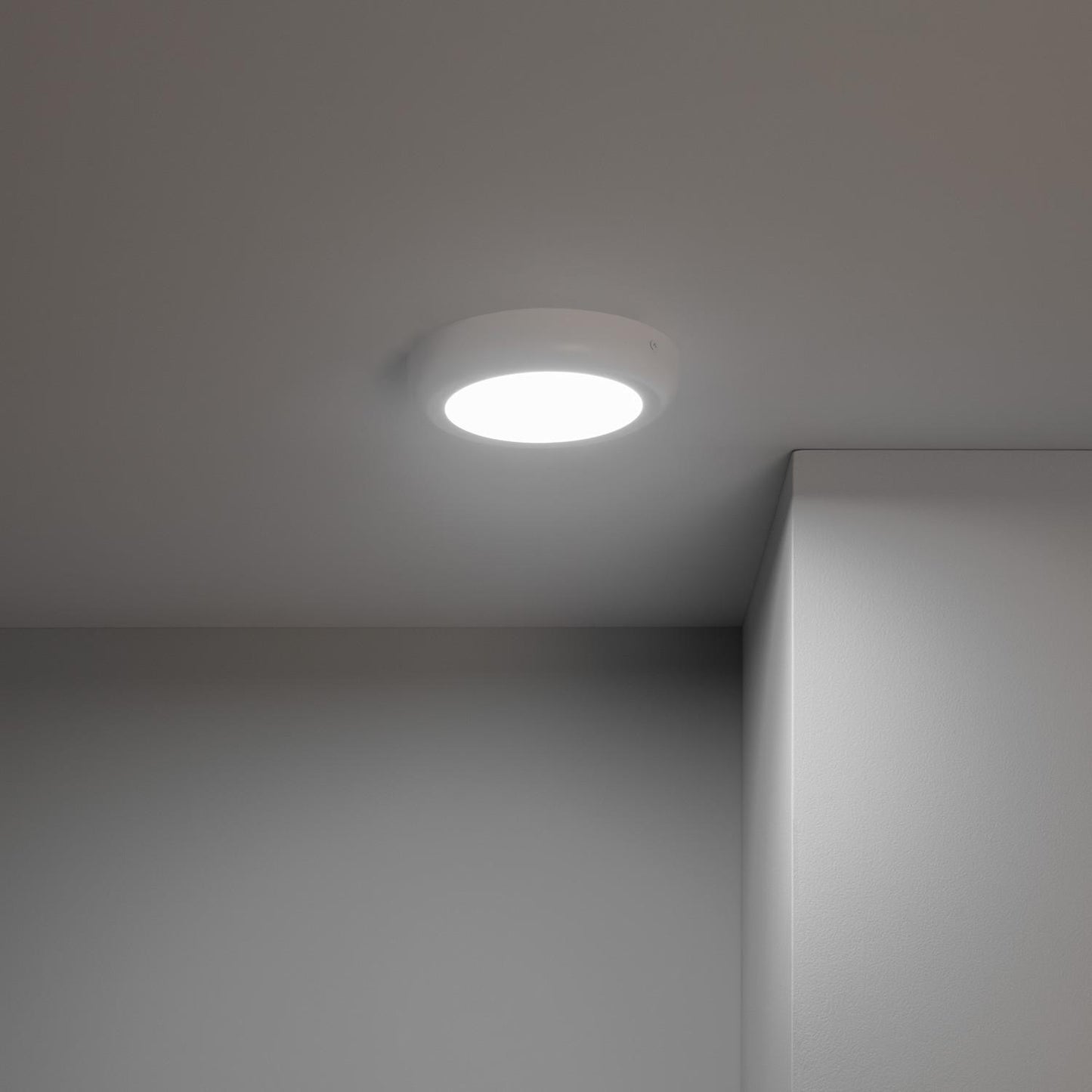 Plafonnier LED Rond 12W Métal Blanc Ø180mm IP20