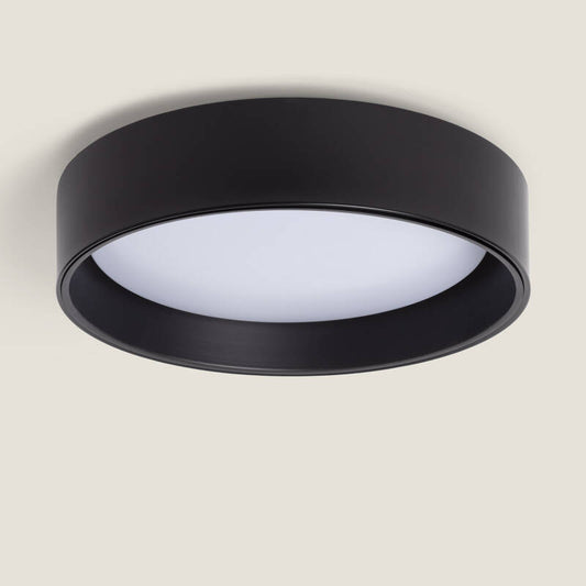 Plafonnier LED Rond 15W Noir Ø350 mm IP20 Non Dimmable