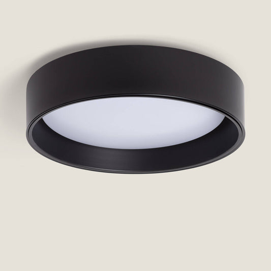 Plafonnier LED Rond 15W Noir Ø350 mm IP20 Non Dimmable