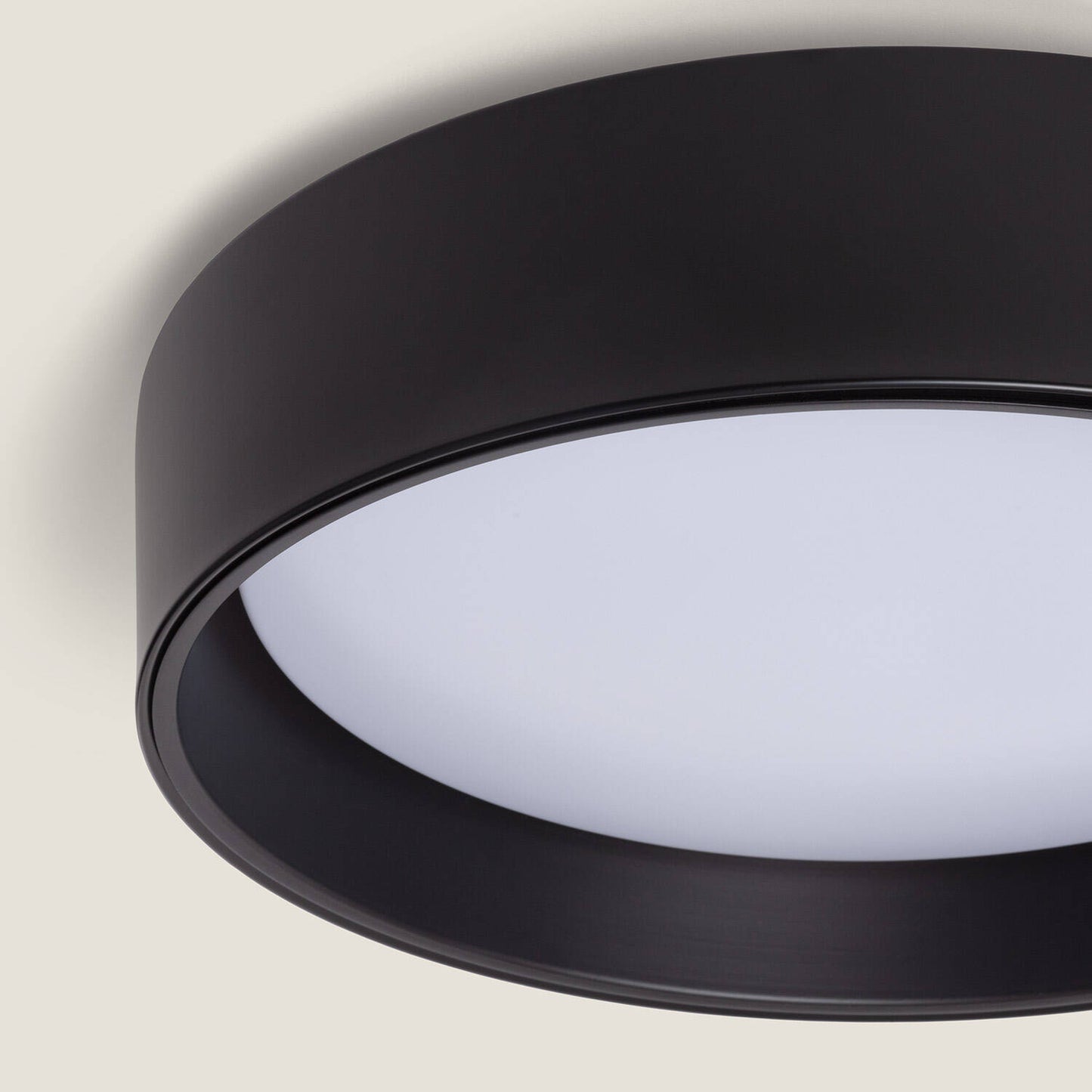Plafonnier LED Rond 15W Noir Ø350 mm IP20 Non Dimmable