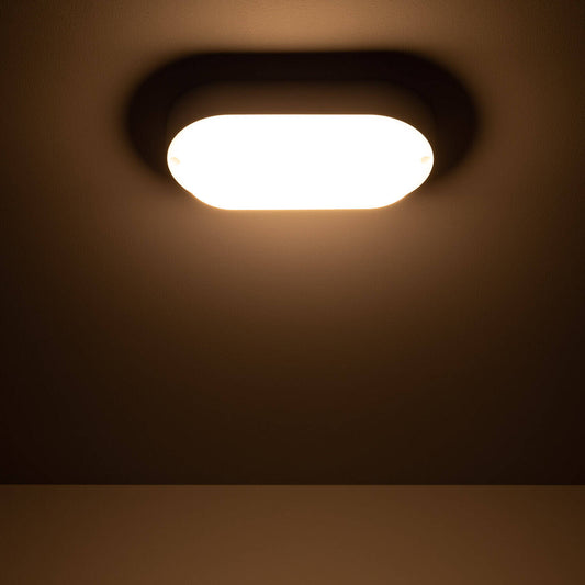 Plafonnier LED Ovale 15W IP65 85x173 mm pour Extérieur