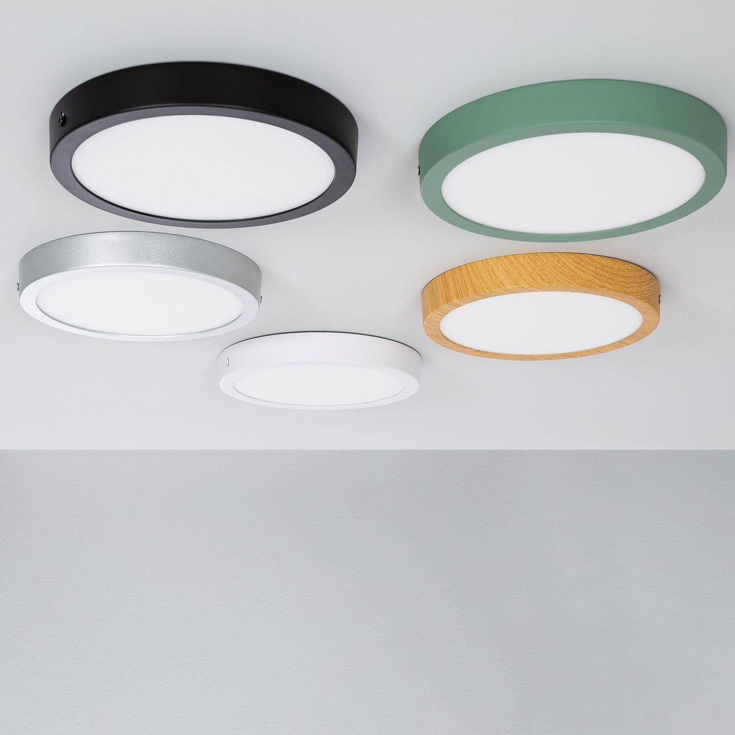 Plafonnier LED 18W Rond Slim Ø210 mm IP20 Non-Dimmable