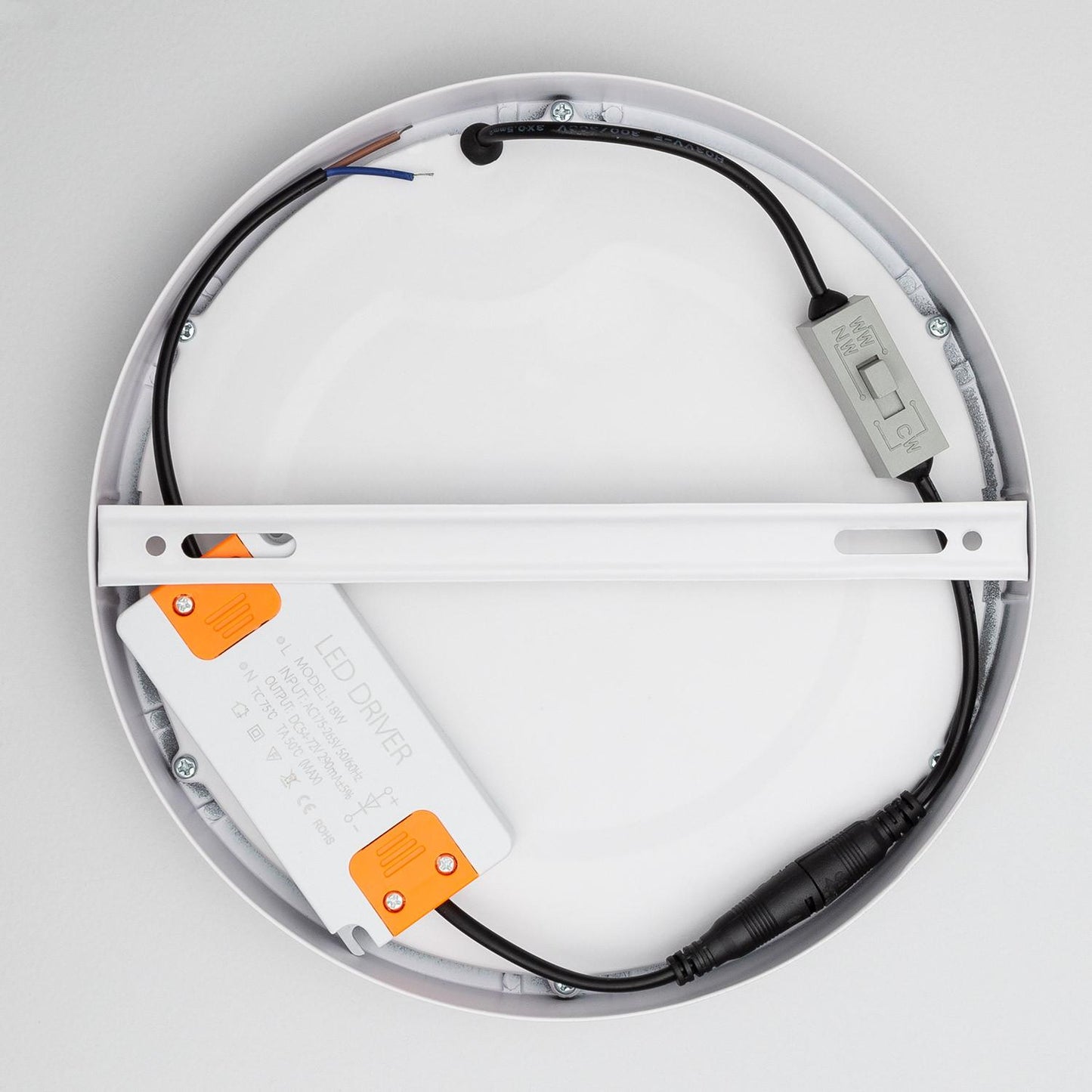 Plafonnier LED 18W Rond Slim Ø210 mm IP20 Non-Dimmable