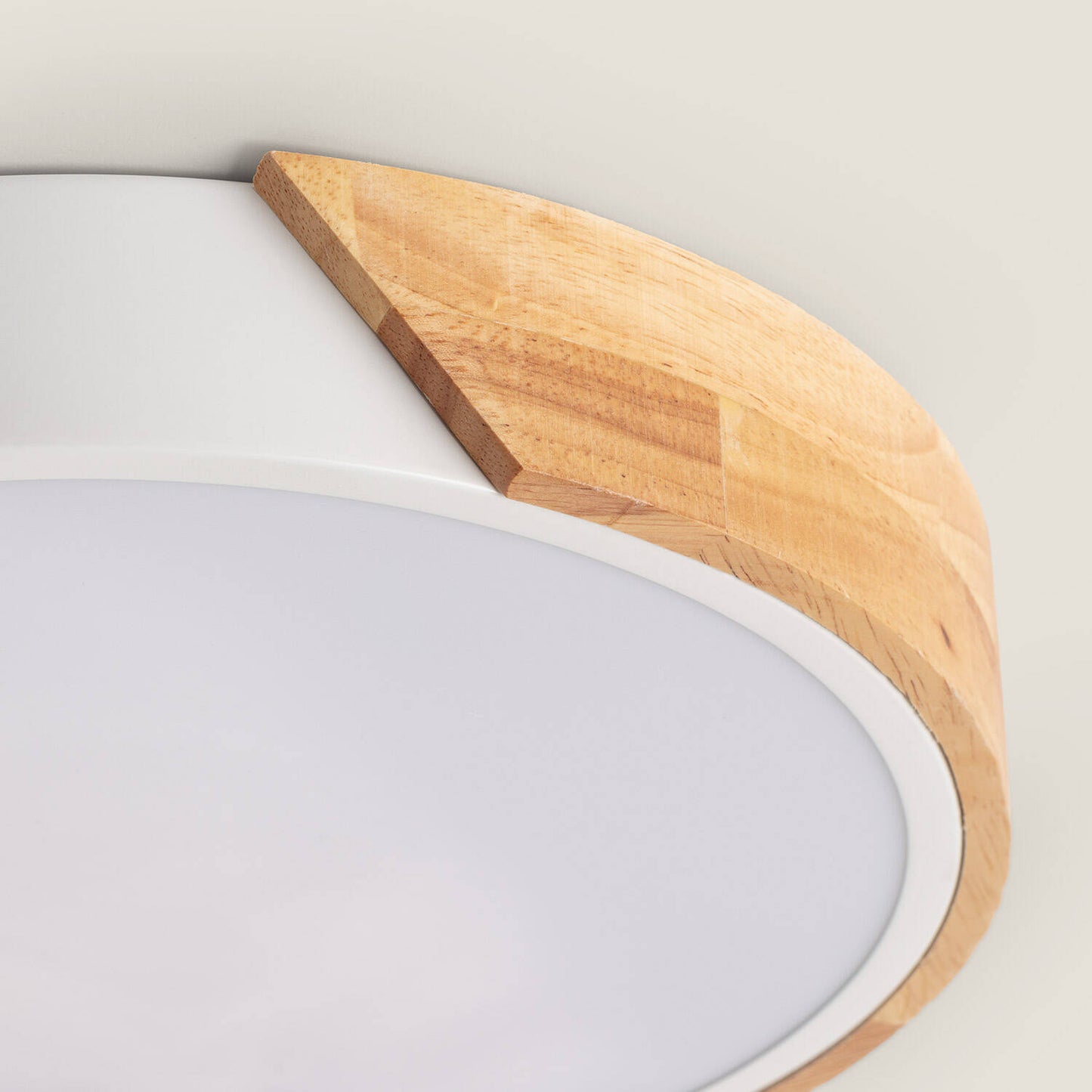 Plafonnier LED Rond 18W Bois Semi-Dari Ø320 mm IP20