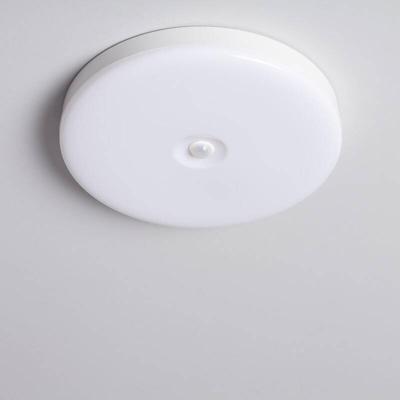 Plafonnier LED Rond 18W Ø290 mm IP20 avec Détecteur de Mouvement et Lumière