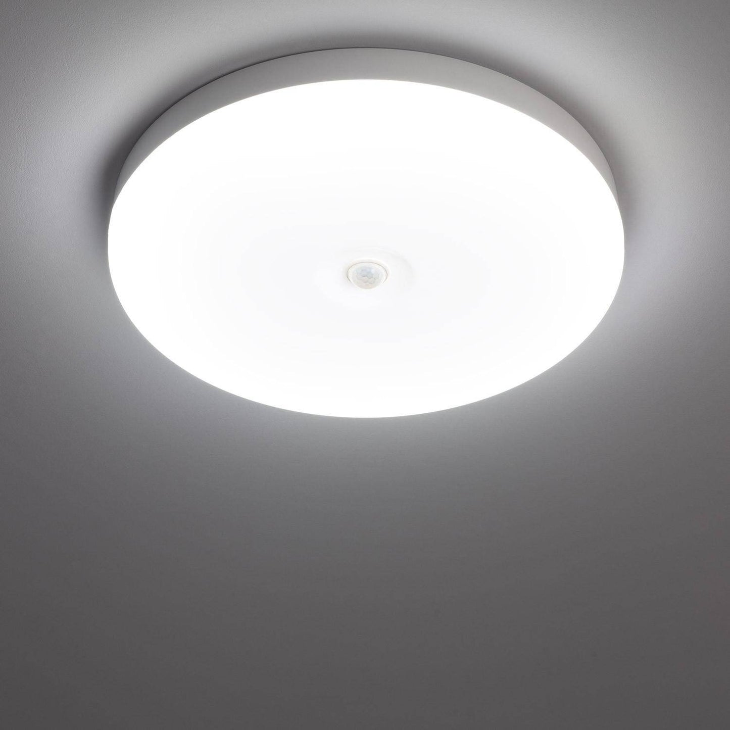 Plafonnier LED Rond 18W Ø290 mm IP20 avec Détecteur de Mouvement et Lumière