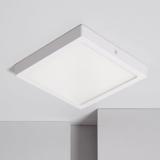 Plafonnier LED Carré 18W Extra-Plat, IP20, 205x205 mm, UGR17