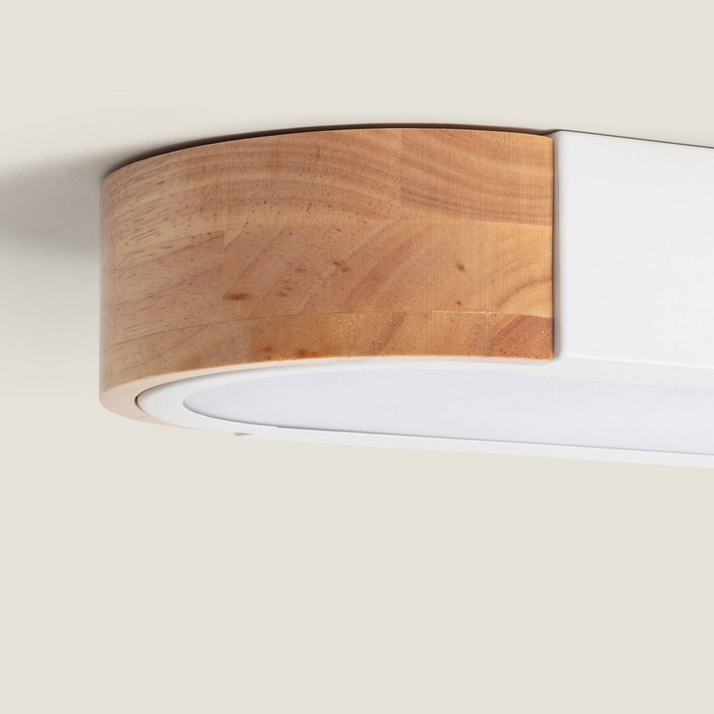 Plafonnier LED 18W 140x650 mm Bois et Métal IP20 Non Dimmable