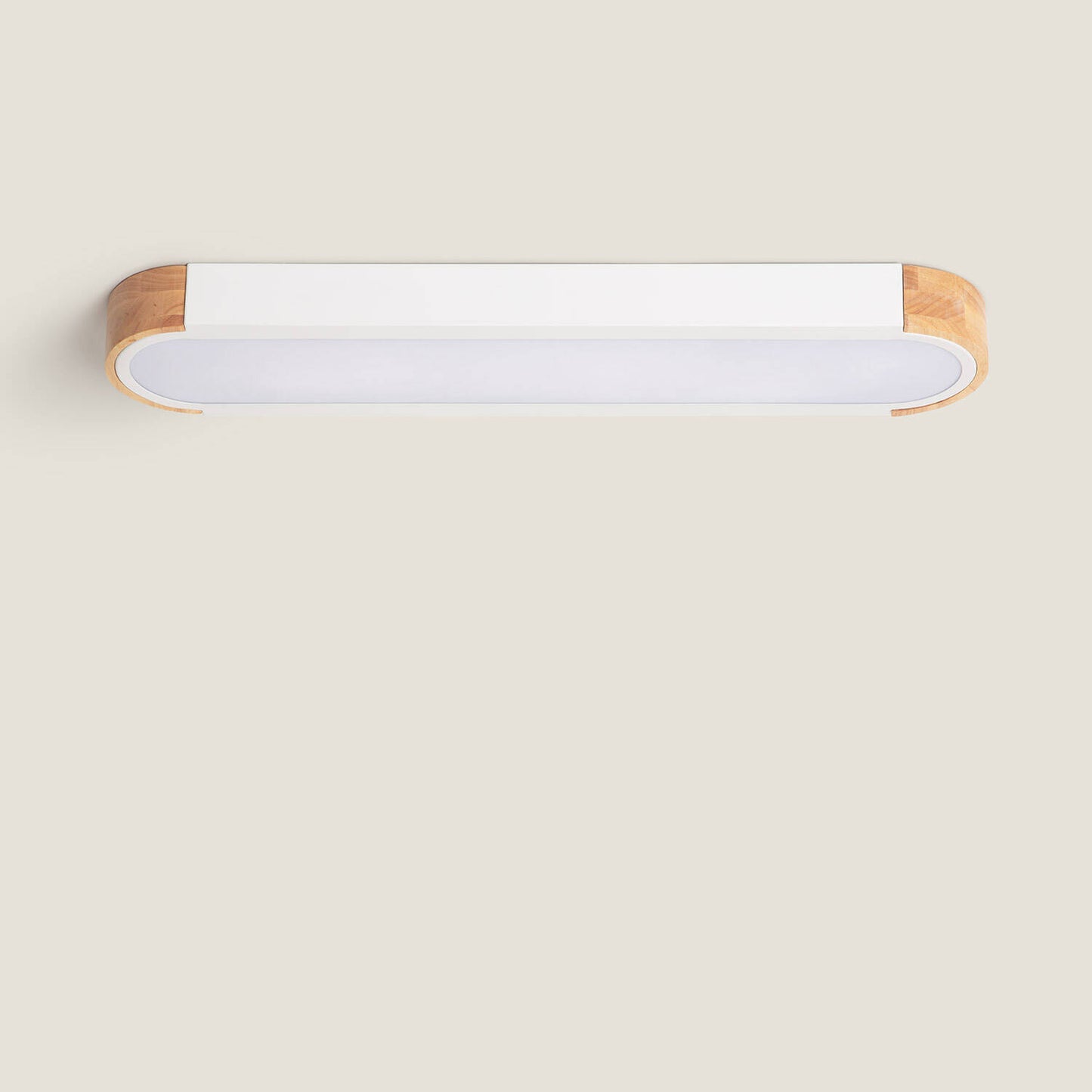 Plafonnier LED 18W 140x650 mm Bois et Métal IP20 Non Dimmable