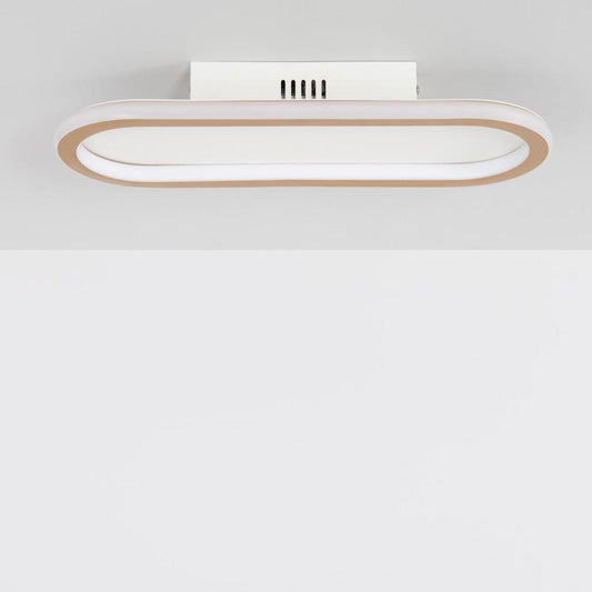 Plafonnier LED 20W IP20 en Métal Doré pour Intérieur