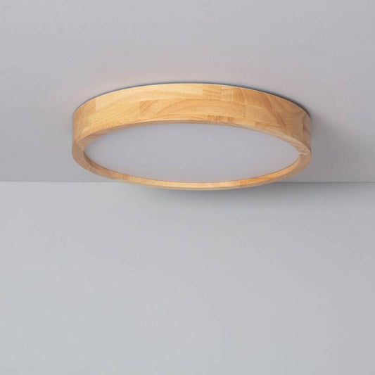 Plafonnier LED Rond 20W Bois Ø400 mm IP20 Non Dimmable