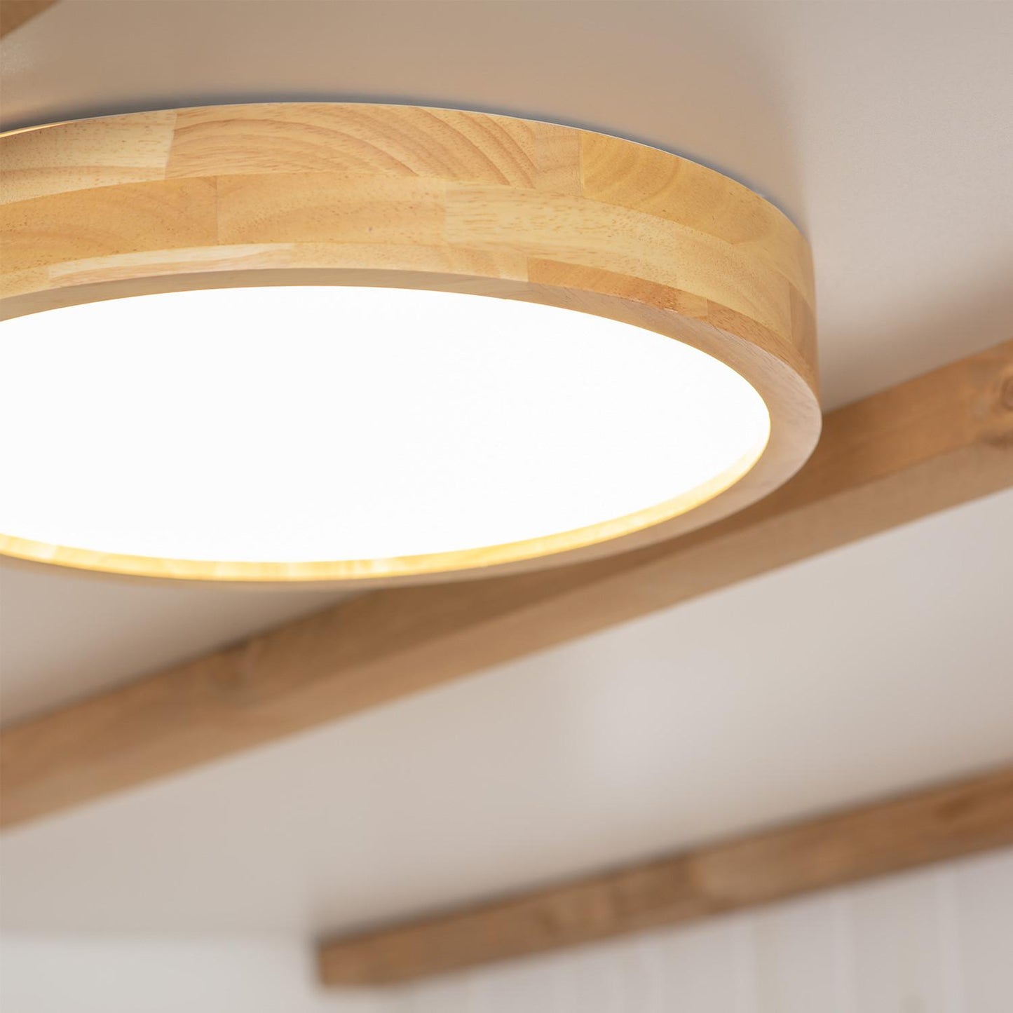 Plafonnier LED Rond 20W Bois Ø400 mm IP20 Non Dimmable