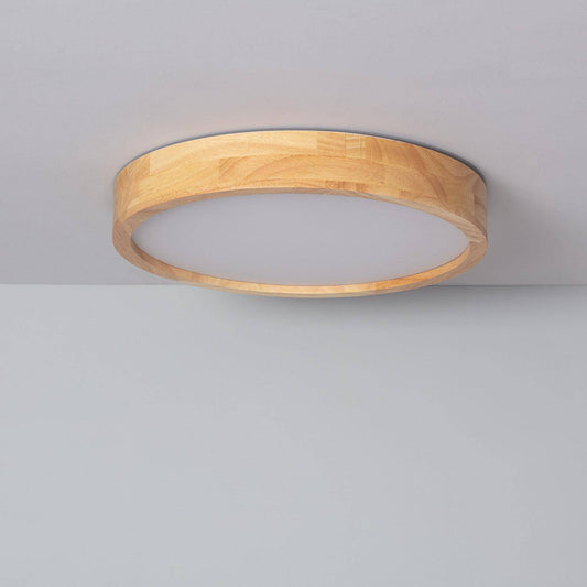Plafonnier LED Rond 20W Bois Ø400 mm IP20 Non Dimmable