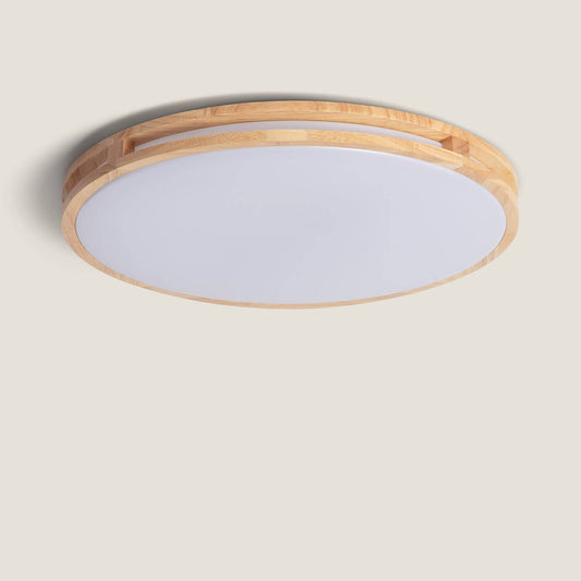 Plafonnier LED Rond 20W IP20 Non-Dimmable Bois Ø405 mm