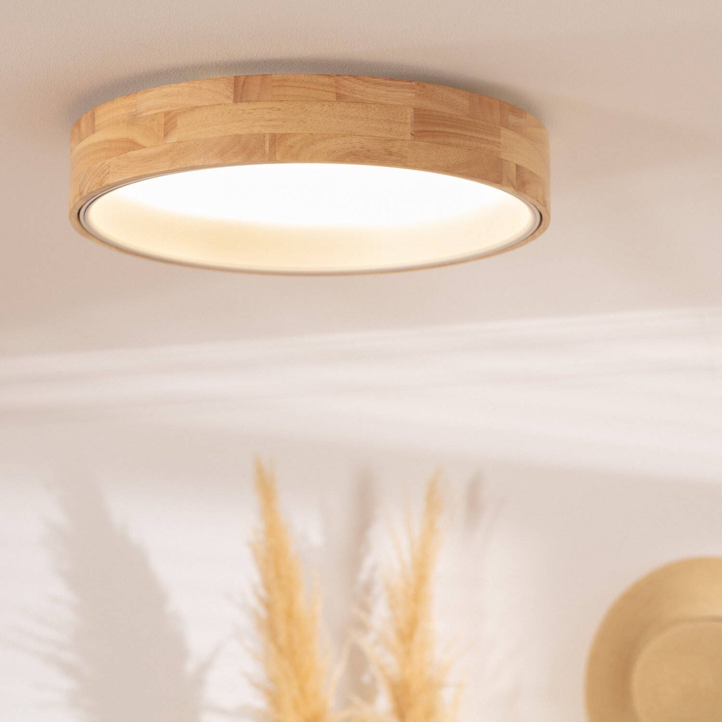 Plafonnier LED Rond 20W Bois Dari Ø470 mm IP20