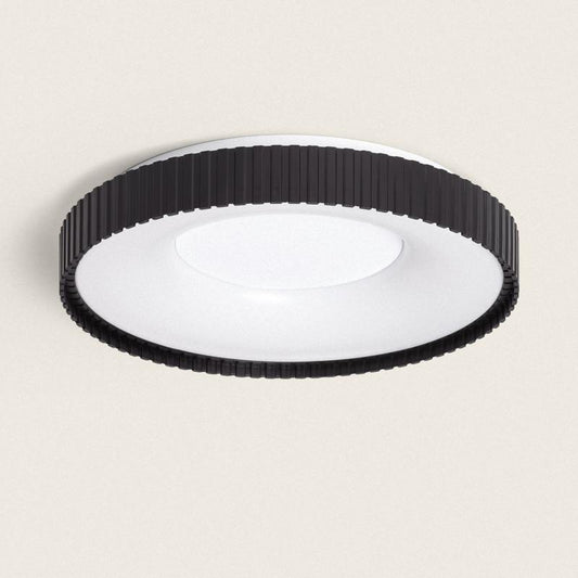 Plafonnier LED Rond 24W IP20 Métal Noir