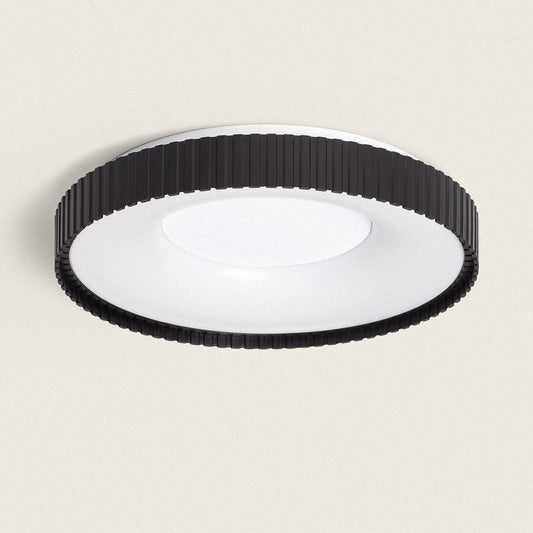 Plafonnier LED Rond 24W IP20 Métal Noir