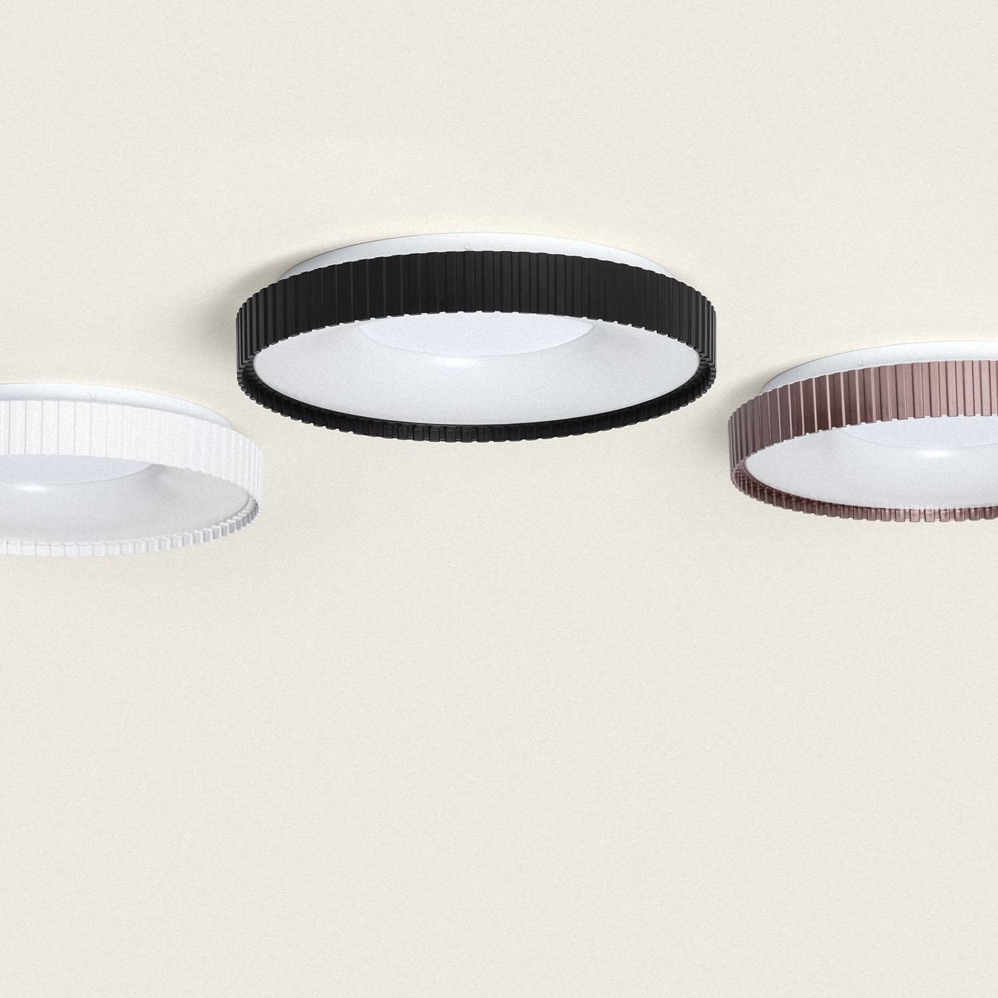 Plafonnier LED Rond 24W IP20 Métal Noir