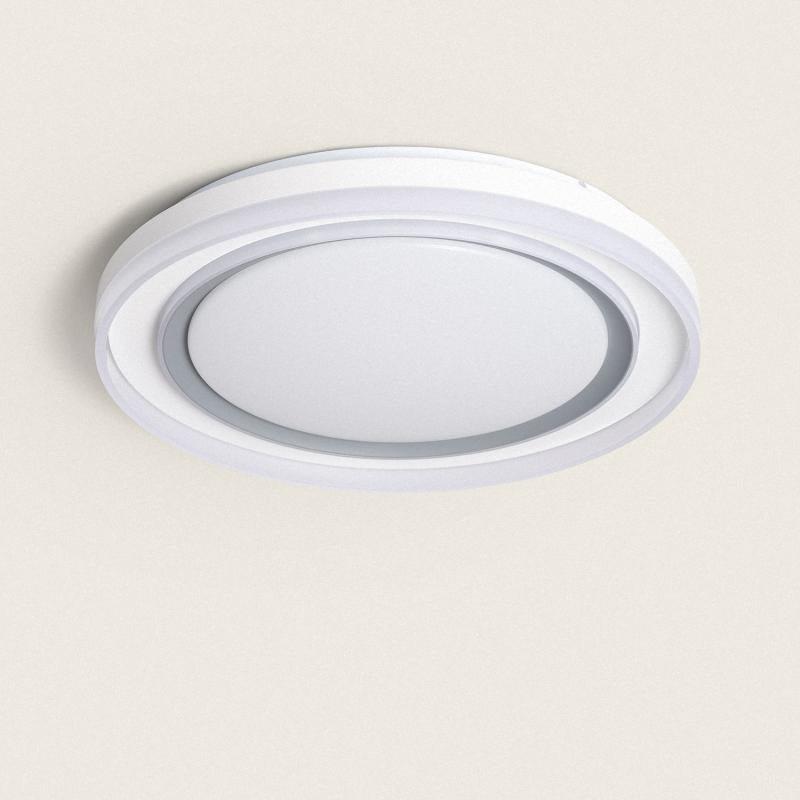 Plafonnier LED 24W Rond 110 lm/W IP20 Métal Blanc