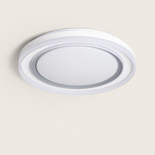Plafonnier LED 24W Rond 110 lm/W IP20 Métal Blanc