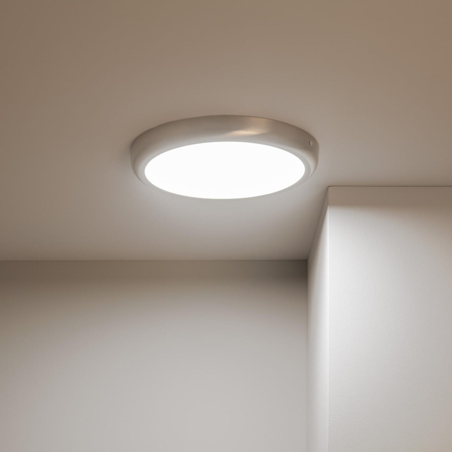 Plafonnier LED Rond 24W Métal Silver Ø300mm IP20