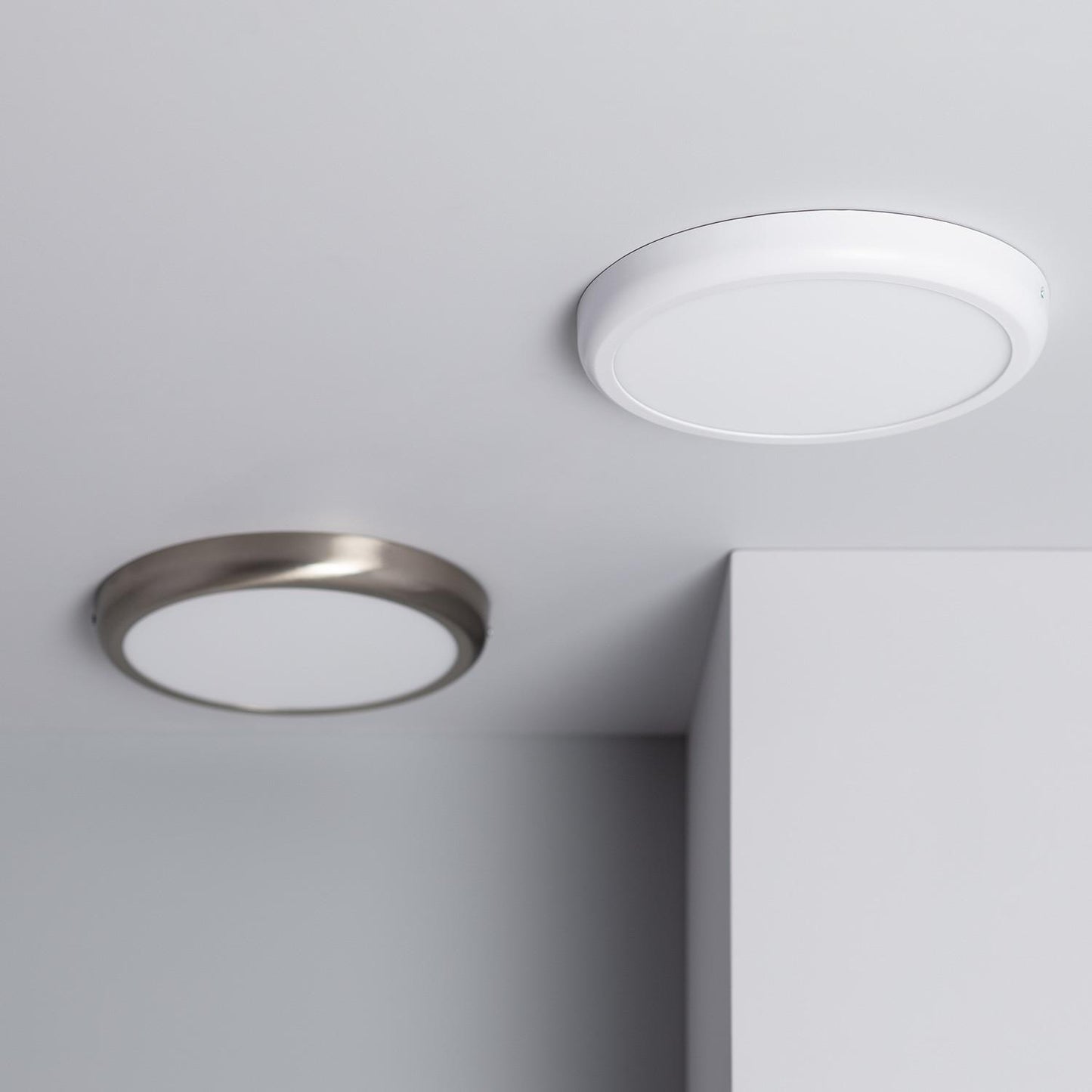 Plafonnier LED Rond 24W Métal Silver Ø300mm IP20