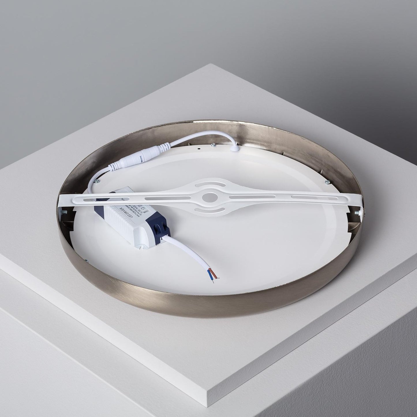 Plafonnier LED Rond 24W Métal Silver Ø300mm IP20