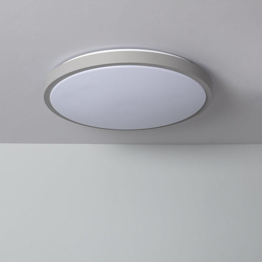 Plafonnier LED Rond 24W IP20 Métal Gris Ø500 mm