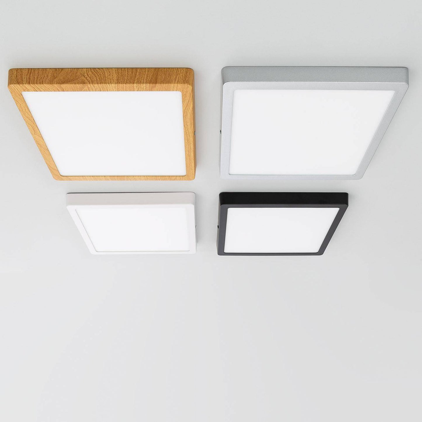 Plafonnier LED Carré 24W IP20 Dimmable en Aluminium 280x280 mm
