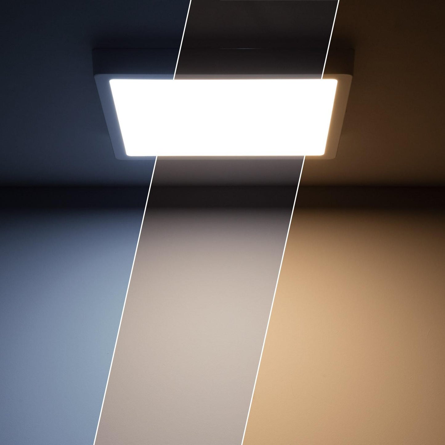 Plafonnier LED Carré 24W 280x280 mm IP20 Non-Dimmable