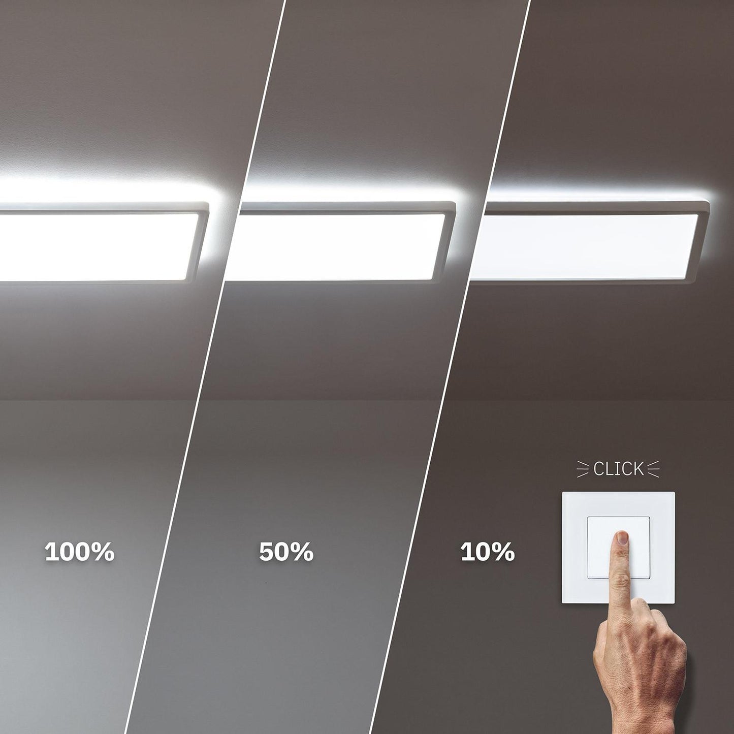Plafonnier LED Rectangulaire 24W 580x200mm IP20 Dimmable