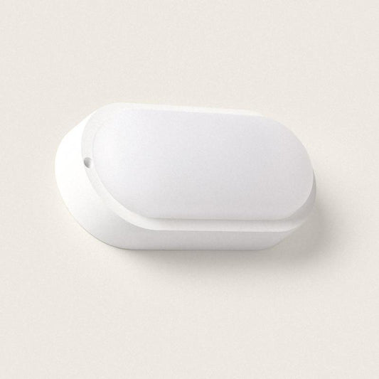 Plafonnier LED Ovale 25W IP65 Détecteur Mouvement Extérieur 94x198 mm