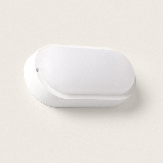 Plafonnier LED Ovale 25W IP65 Détecteur Mouvement Extérieur 94x198 mm