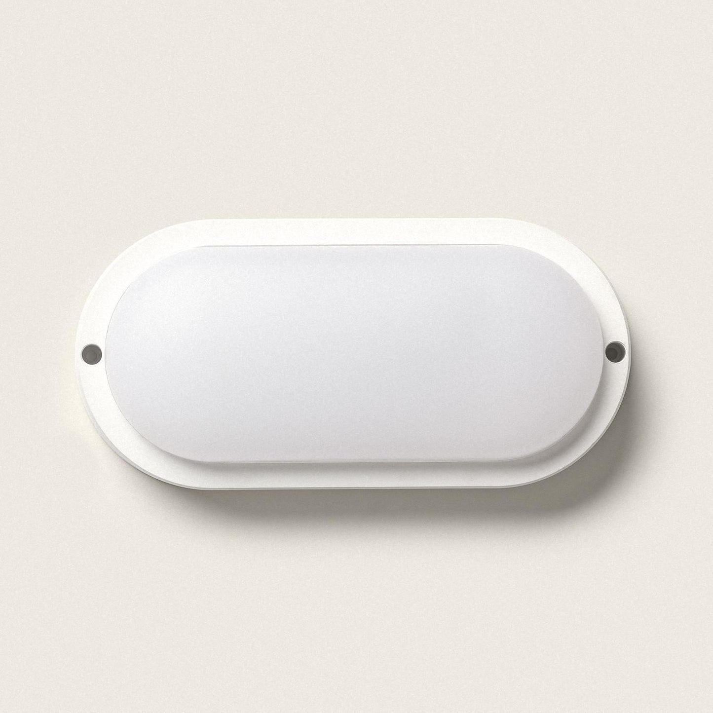 Plafonnier LED Ovale 25W IP65 Détecteur Mouvement Extérieur 94x198 mm