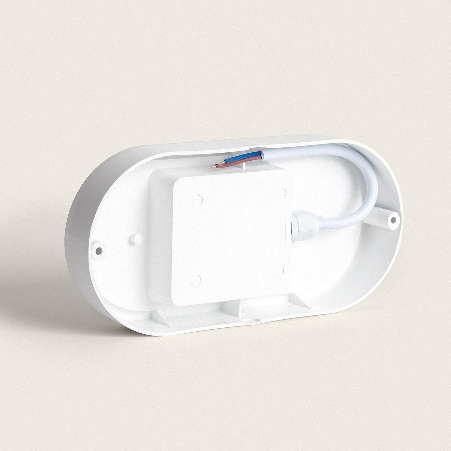 Plafonnier LED Ovale 25W IP65 Détecteur Mouvement Extérieur 94x198 mm