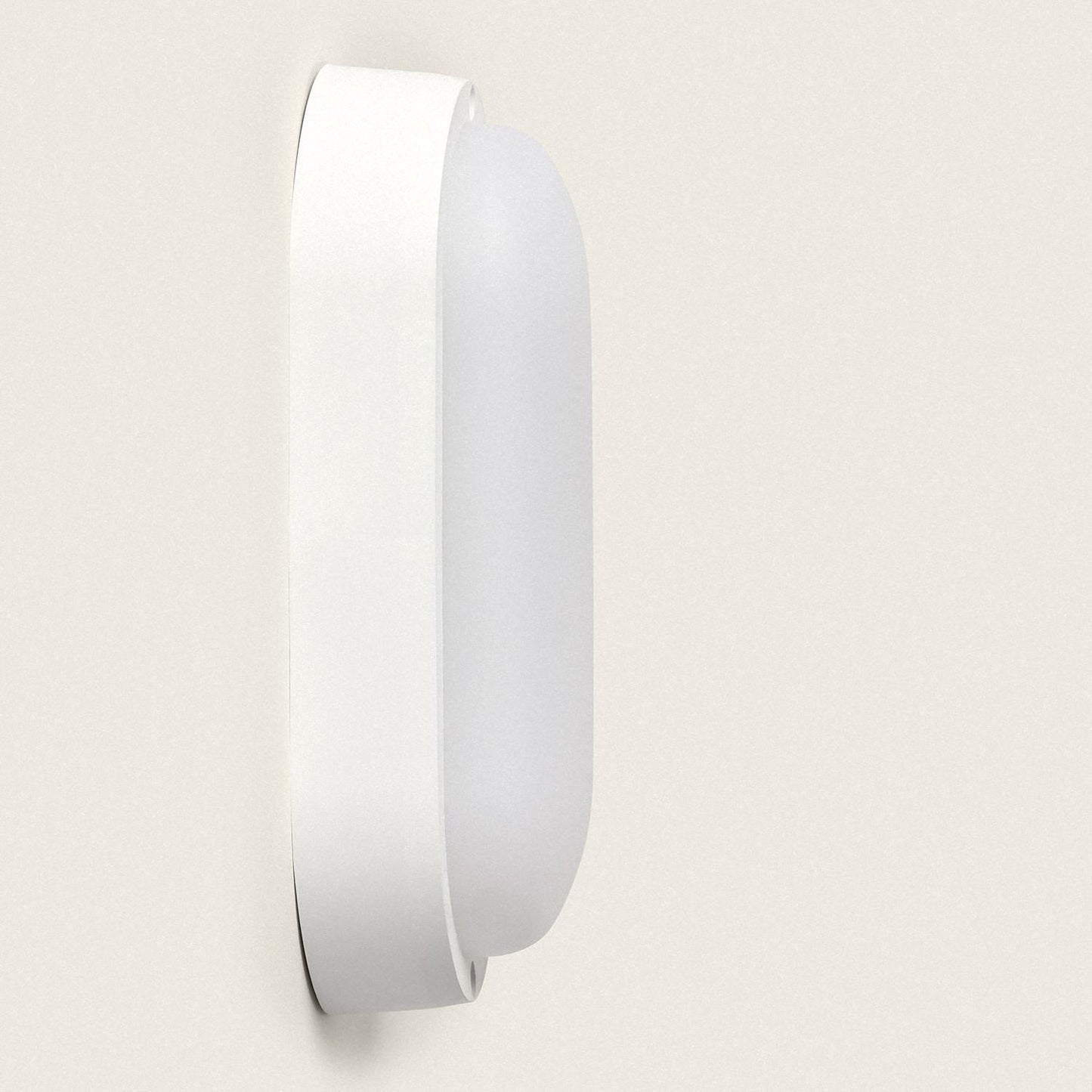 Plafonnier LED Ovale 25W IP65 Détecteur Mouvement Extérieur 94x198 mm