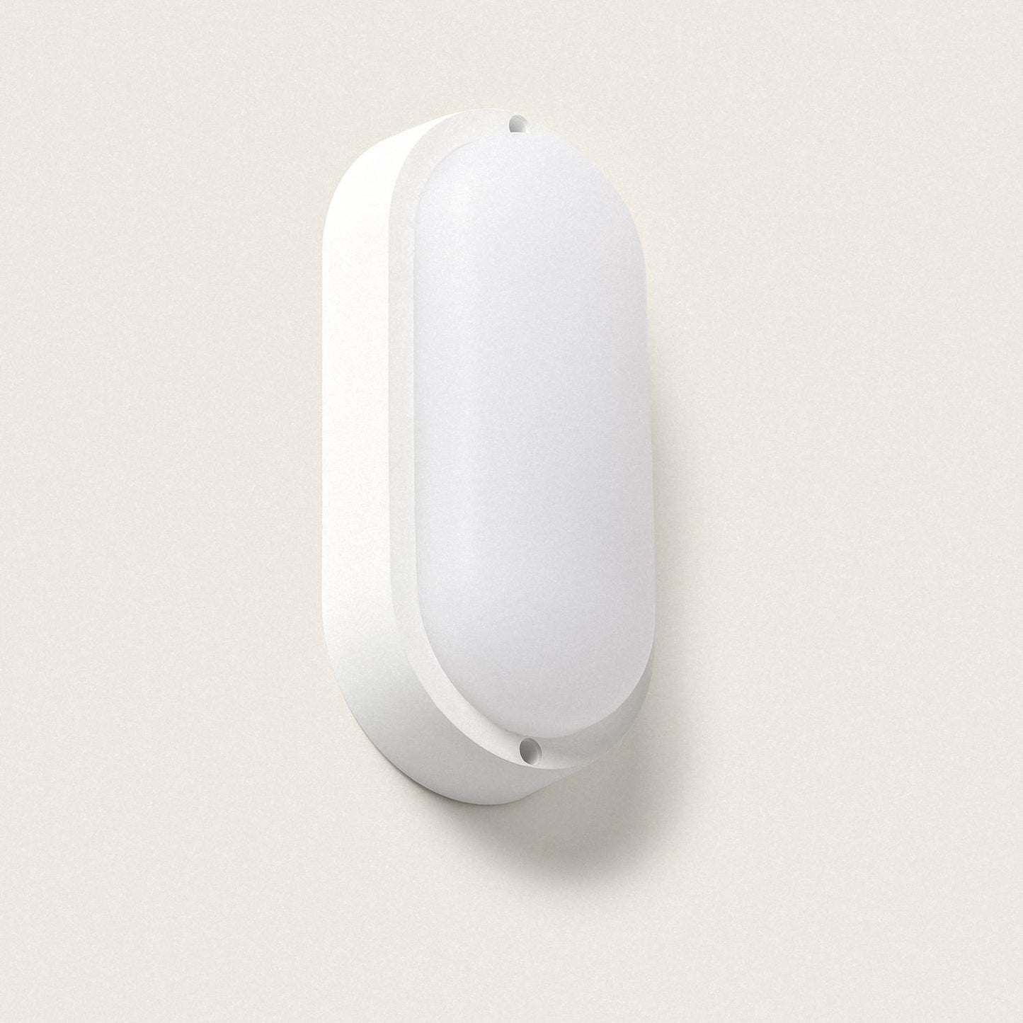 Plafonnier LED Ovale 25W IP65 Détecteur Mouvement Extérieur 94x198 mm