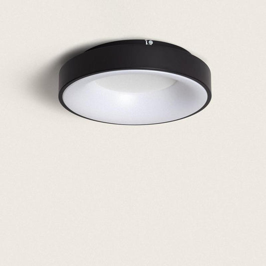 Plafonnier LED Rond 30W Ø380 mm IP20 Métal Noir