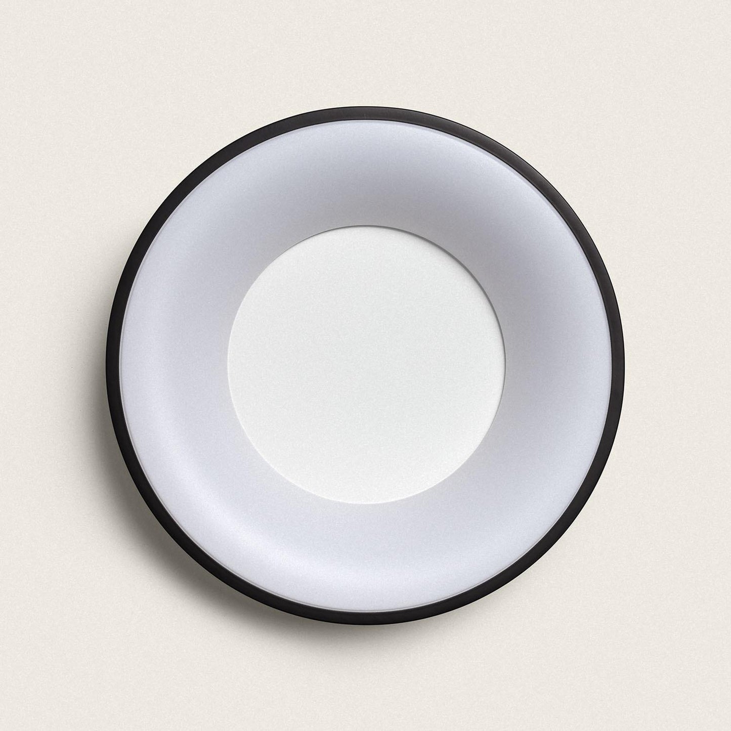 Plafonnier LED Rond 30W Ø380 mm IP20 Métal Noir