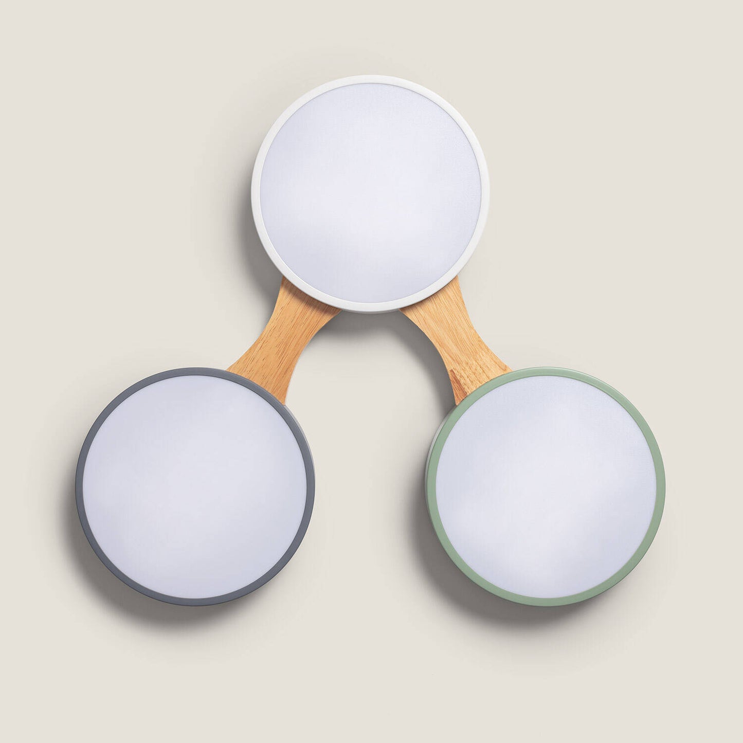 Plafonnier LED en Bois et Métal 30W, IP20, Non Dimmable