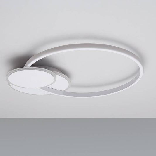 Plafonnier LED 30W IP20 Métal Blanc Opale 1650lm