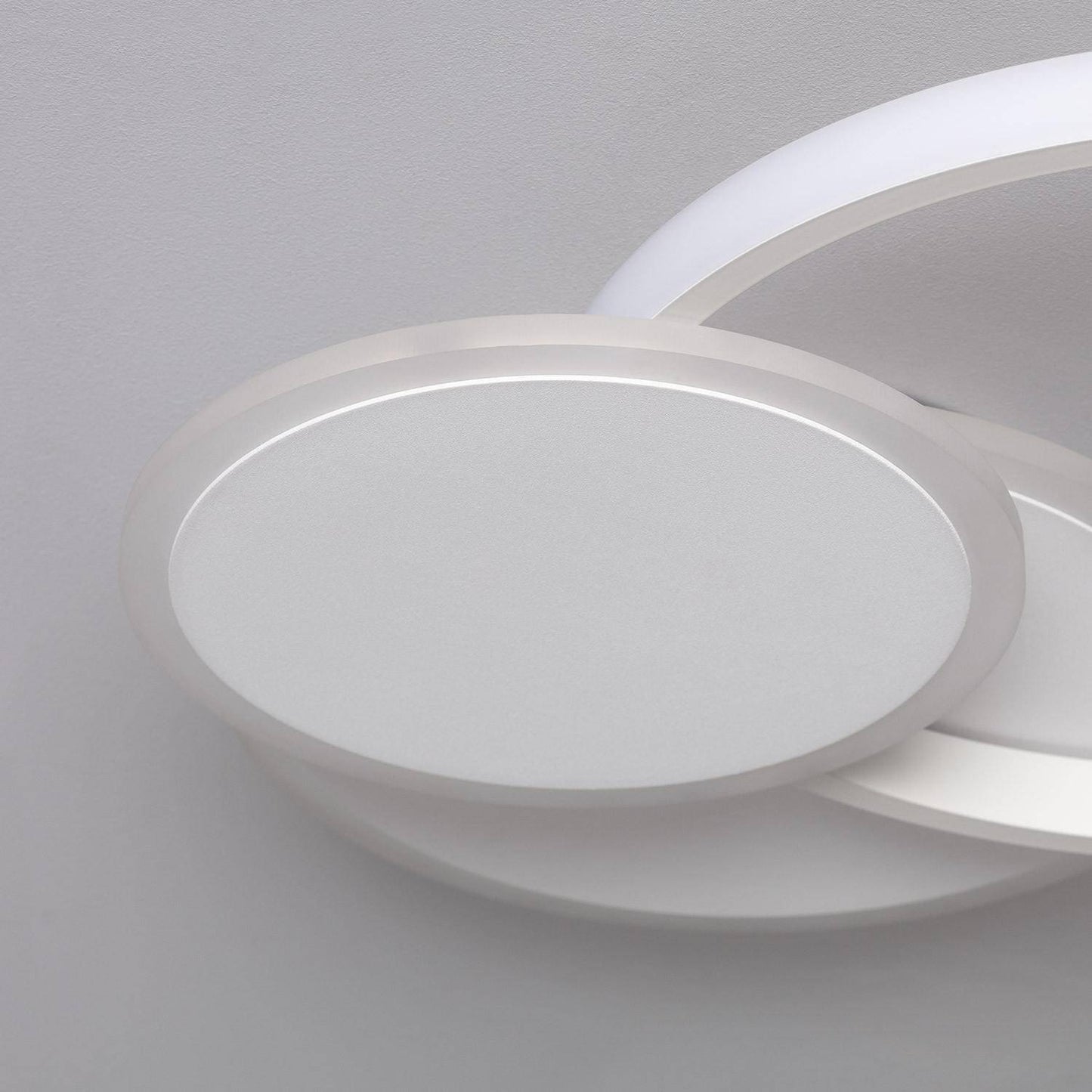 Plafonnier LED 30W IP20 Métal Blanc Opale 1650lm