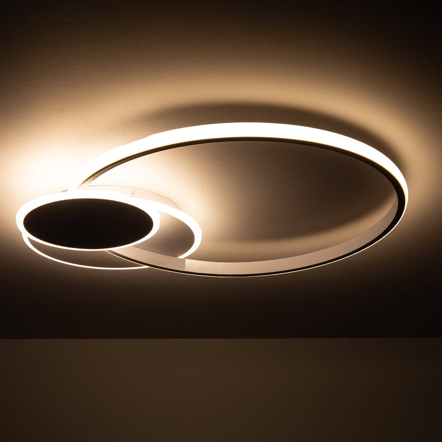 Plafonnier LED 30W IP20 Métal Blanc Opale 1650lm
