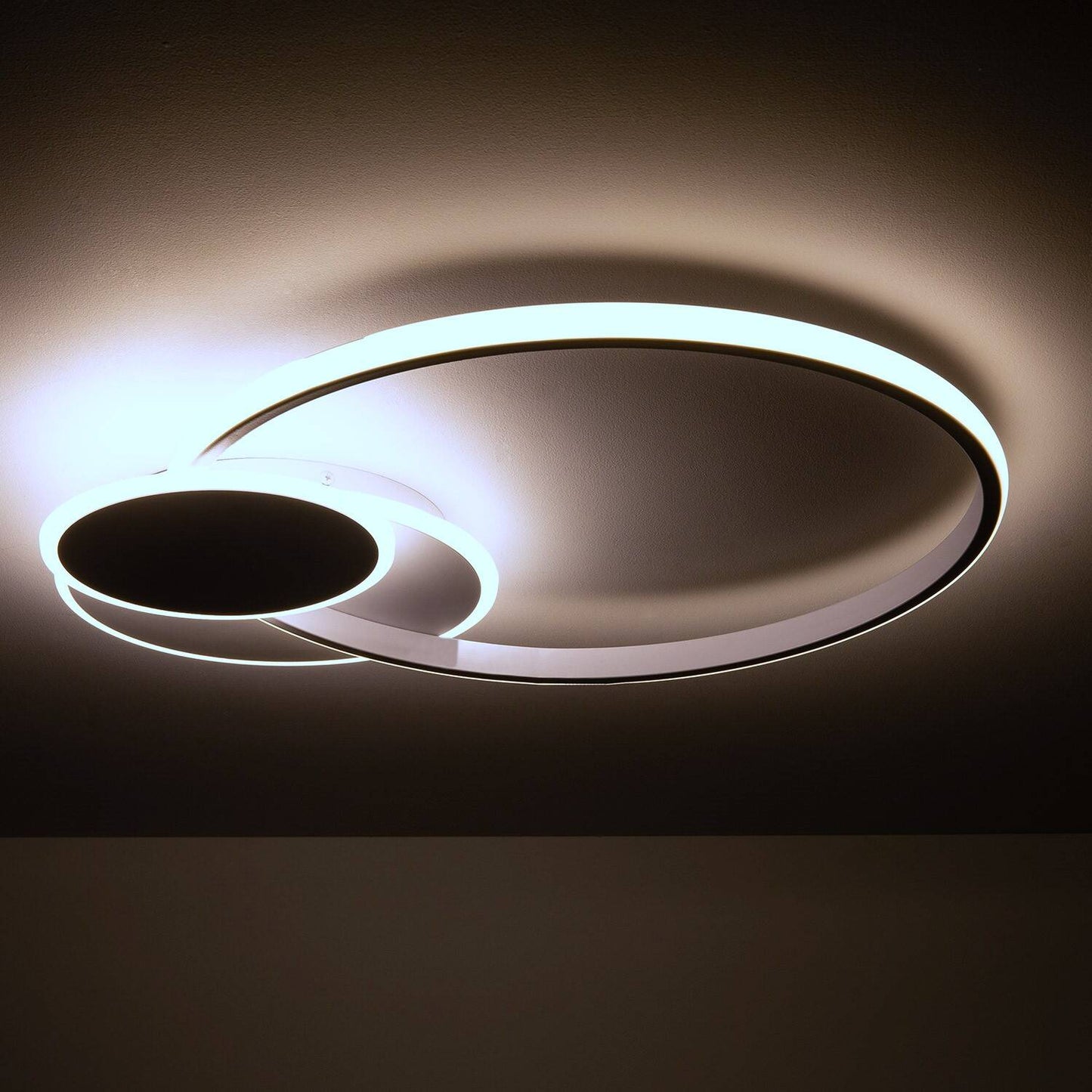 Plafonnier LED 30W IP20 Métal Blanc Opale 1650lm