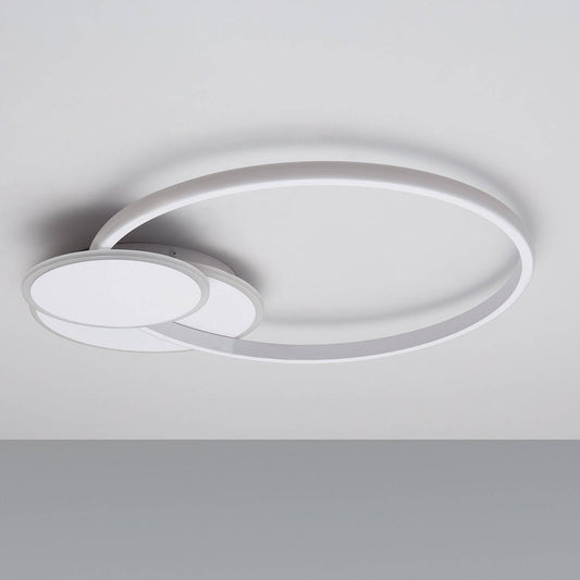 Plafonnier LED 30W IP20 Métal Blanc Opale 1650lm