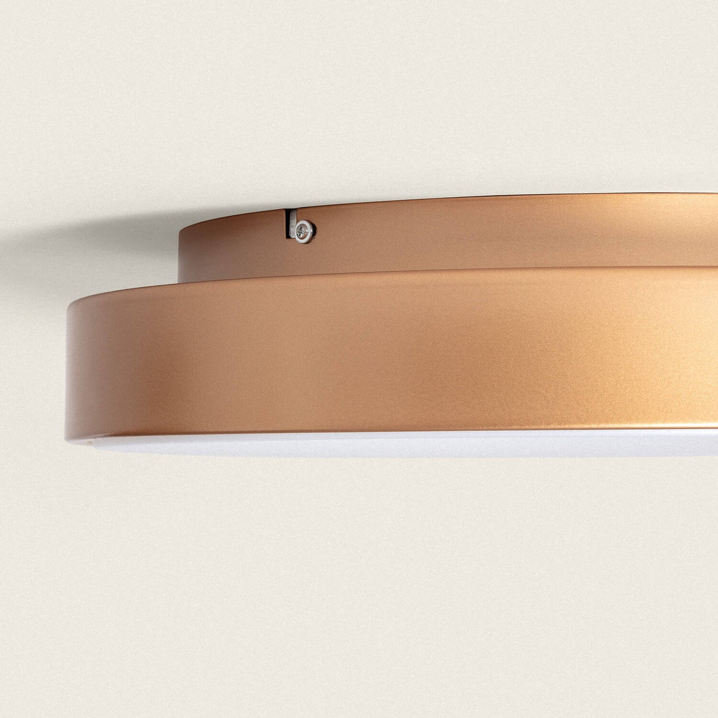 Plafonnier LED Rond 40W Ø470 mm IP20 Métal Doré