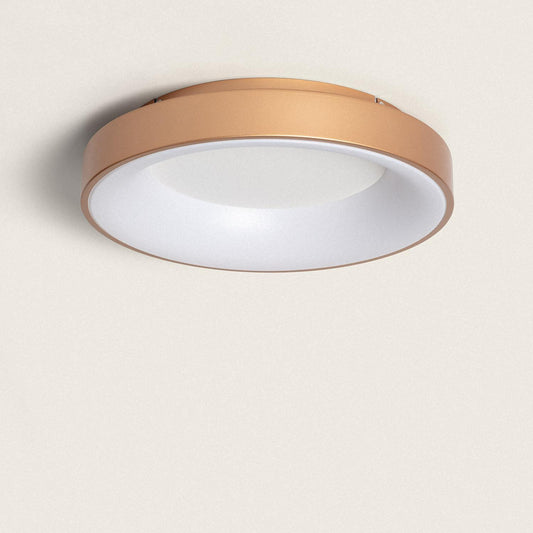 Plafonnier LED Rond 40W Ø470 mm IP20 Métal Doré