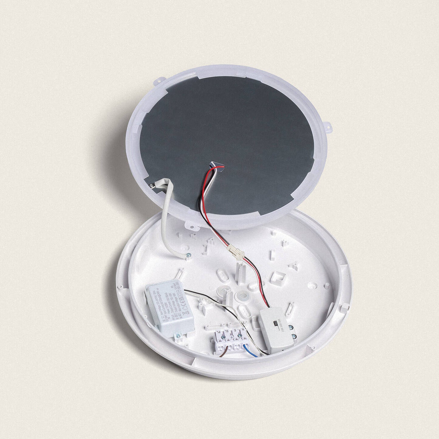 Plafonnier LED Extérieur 17W Détecteur de Mouvement Radar IP65 Ø300 mm