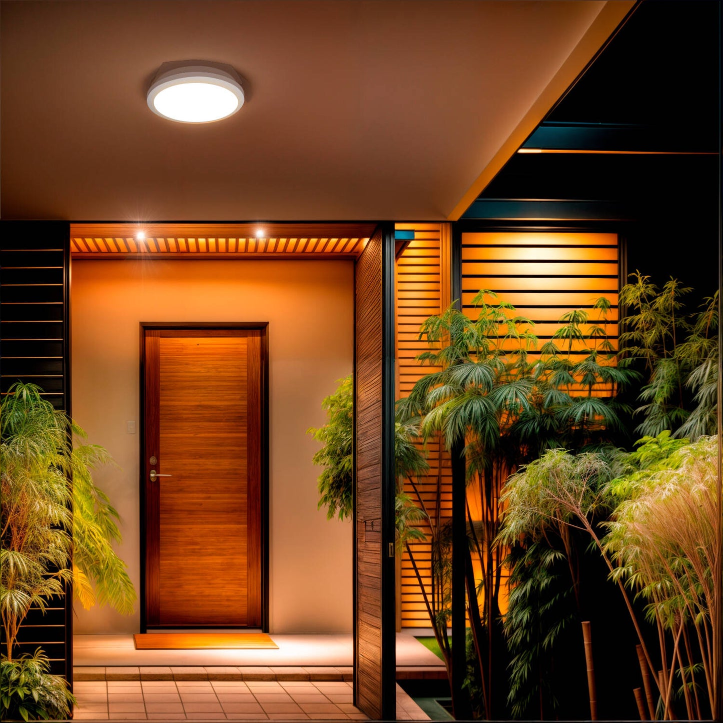Plafonnier LED Extérieur 17W Détecteur de Mouvement Radar IP65 Ø300 mm