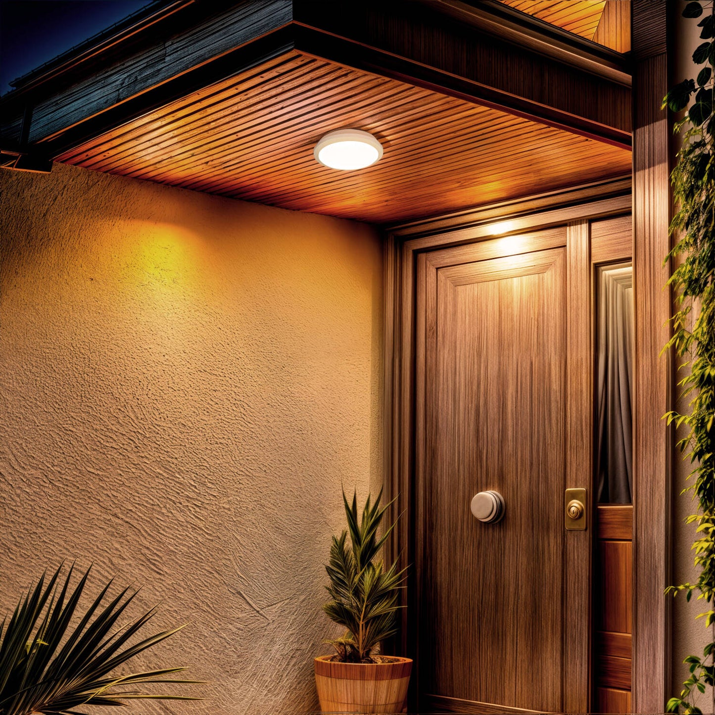 Plafonnier LED Extérieur Dimmable 28W IP65 Ø300 mm
